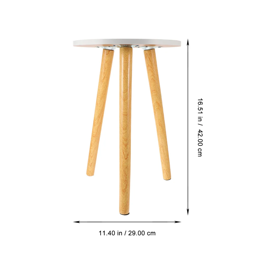 

1pc Creative Nordic Style Round Table Coffee Tea Table Practical Wood Table