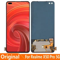 6 44 amoled display for oppo realme x50 pro x50pro 5g lcd rmx2075 rmx2071 rmx2076 touch screen replacement digitizer assembly