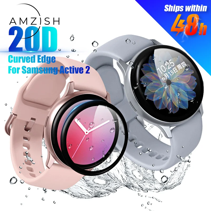Amzish 20D защитное закаленное стекло для Samsung Active 2 изогнутое 40 мм 44 устойчивое к