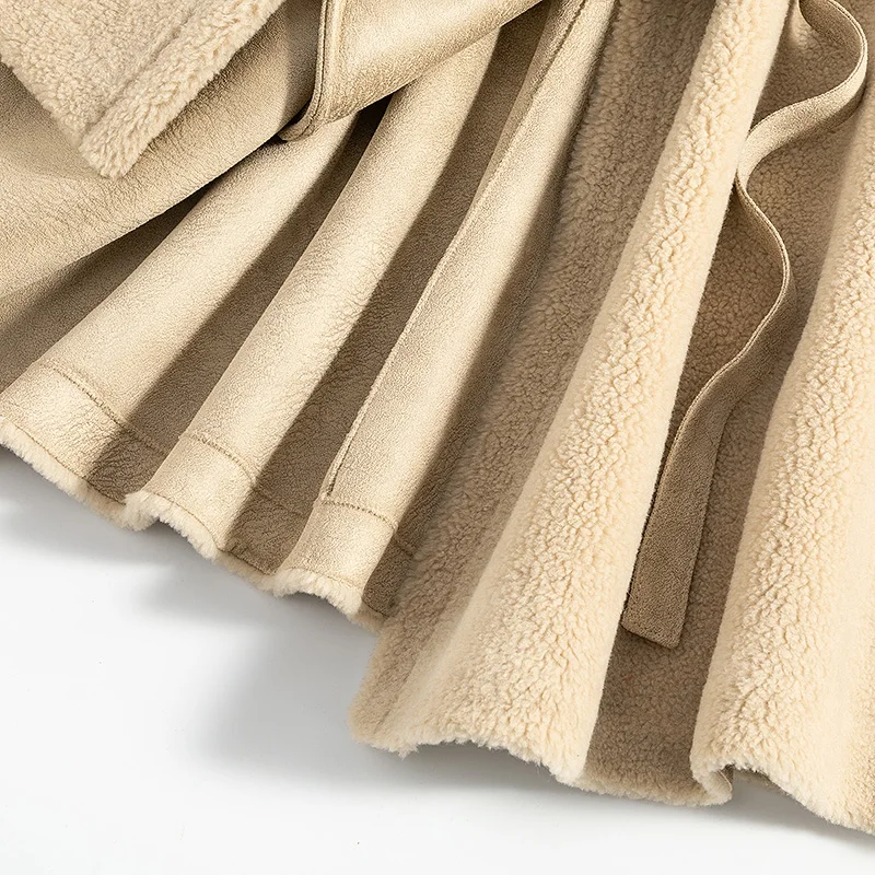 Осенне-зимнее пальто женская одежда 2020 натуральное меховое шерстяная куртка