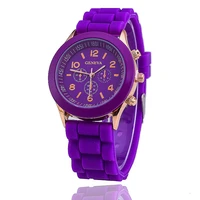 2021 hot sales geneva brand silicone women watch ladies fashion dress quartz wristwatch female watch montre montre femme watches