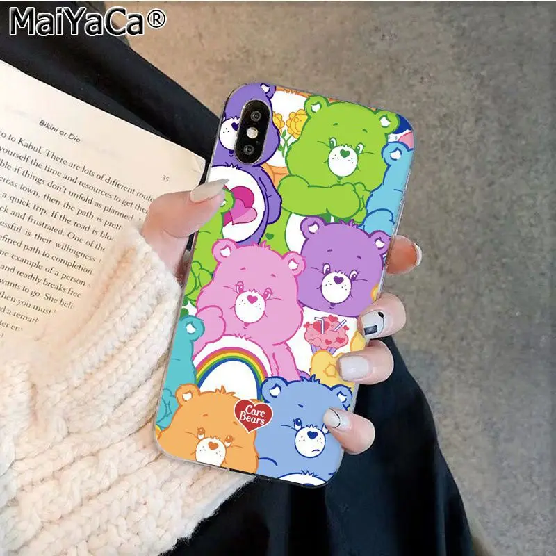 MaiYaCa стильная футболка с изображением персонажей видеоигр Care Bears Роскошный чехол для телефона Apple iphone 11 pro 8 7 66S Plus iphone X XS MAX 5S SE XR корпус под плетенную сумку
