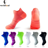 veridical 5 pairs athletic sport socks for men woman colorful nylon running breathable deodorant quick drying ankle boat socks
