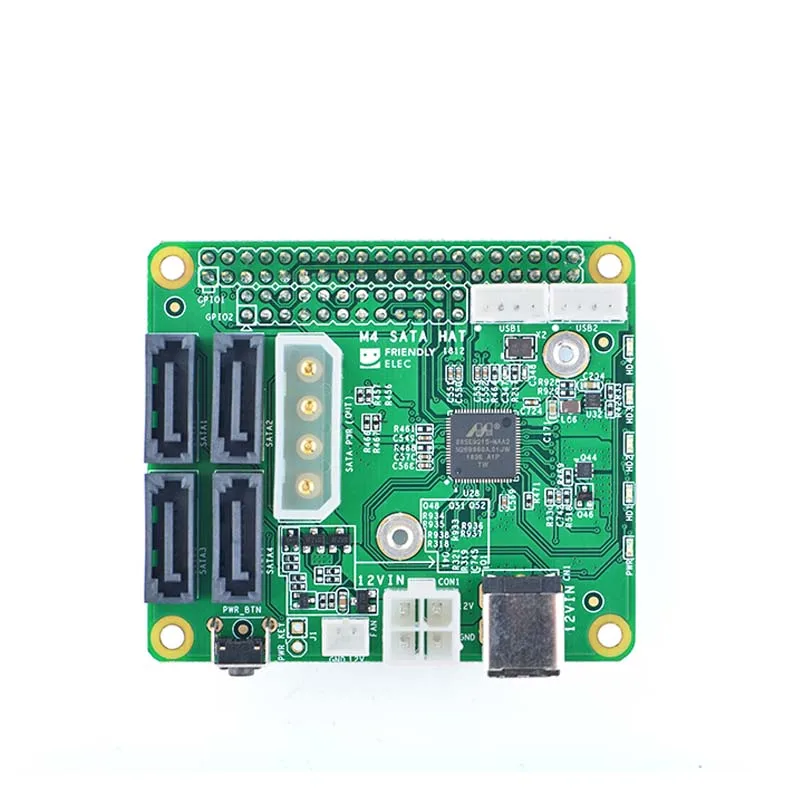 NanoPi M4 4x SATA HAT поддержка 6 Гбит/с/3 Гбит/с/1 5 Гбит/с встроенный разъем