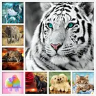 Алмазная 5D картина с изображением животных, тигра, лисы
