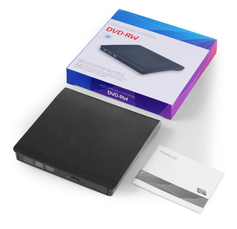 USB 3.0 Type-C внешний CD DVD-привод портативный CD/DVD +/-RW привод/запись/горелка оптический