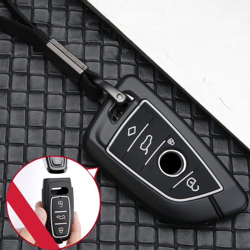 Silica gel zinc alloe key cover for BMW X1 F48 X3 X4 X5 X6 730 750 F30 E90 E46 E34 E70 5 6 7 Series F15 F16 G30 G11 f39 | Автомобили и