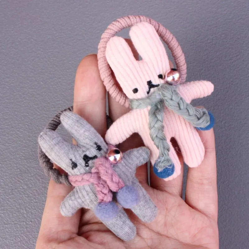 

South Korean ins hair ring children's hair trim mini doll tiara cute pigtails head rope hair rope hair accessories for braids
