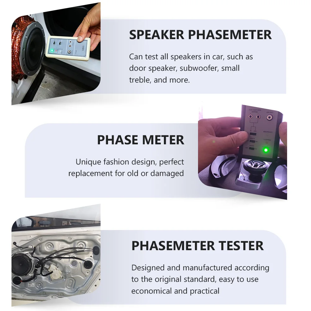 Тестер полярности динамика er индикатор фазы автомобильная аудиосистема тестер