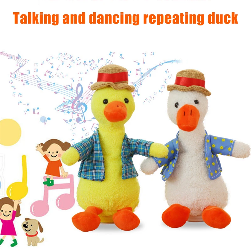 Электрическая повторяющаяся утка Пение Запись Кид учится говорить