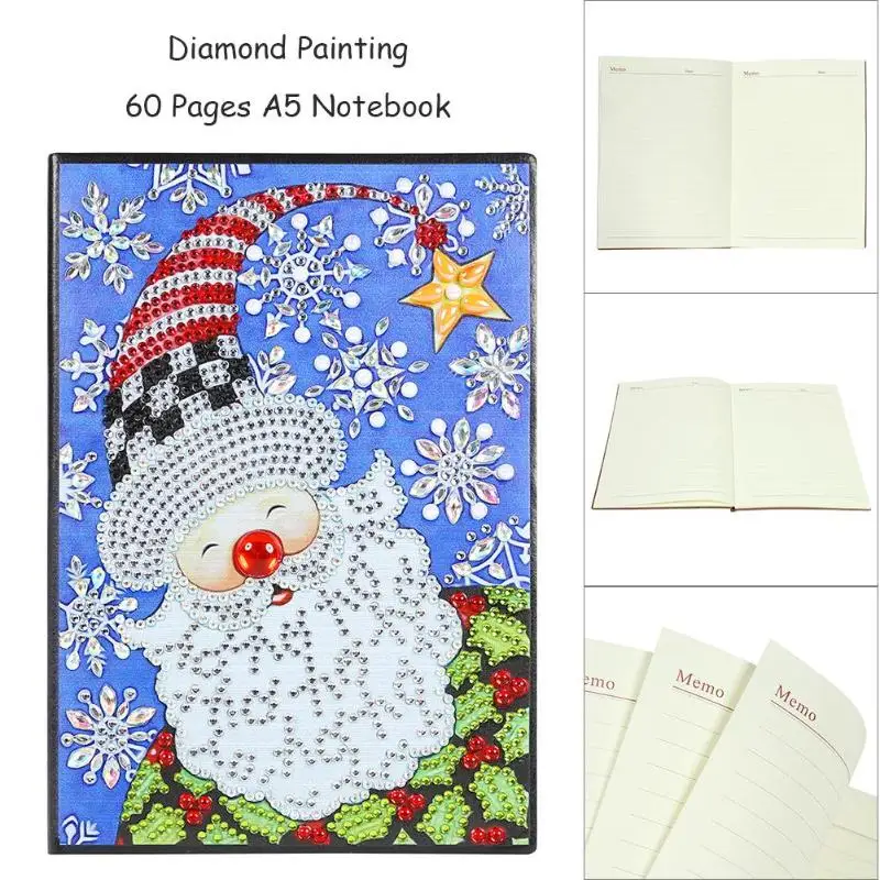 VODOOL наполовину законченный DIY Санта Клаус специальная форма алмазная картина 60