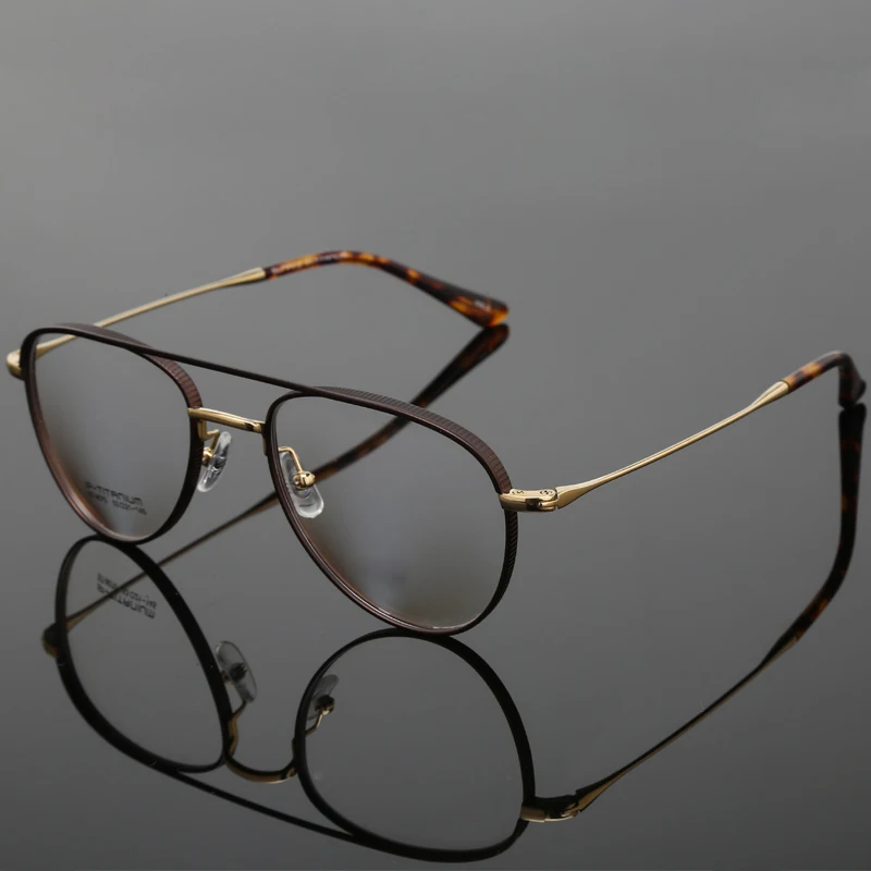 Очки-авиаторы из чистого титана 100% года суперлегкие оправы для очков по рецепту