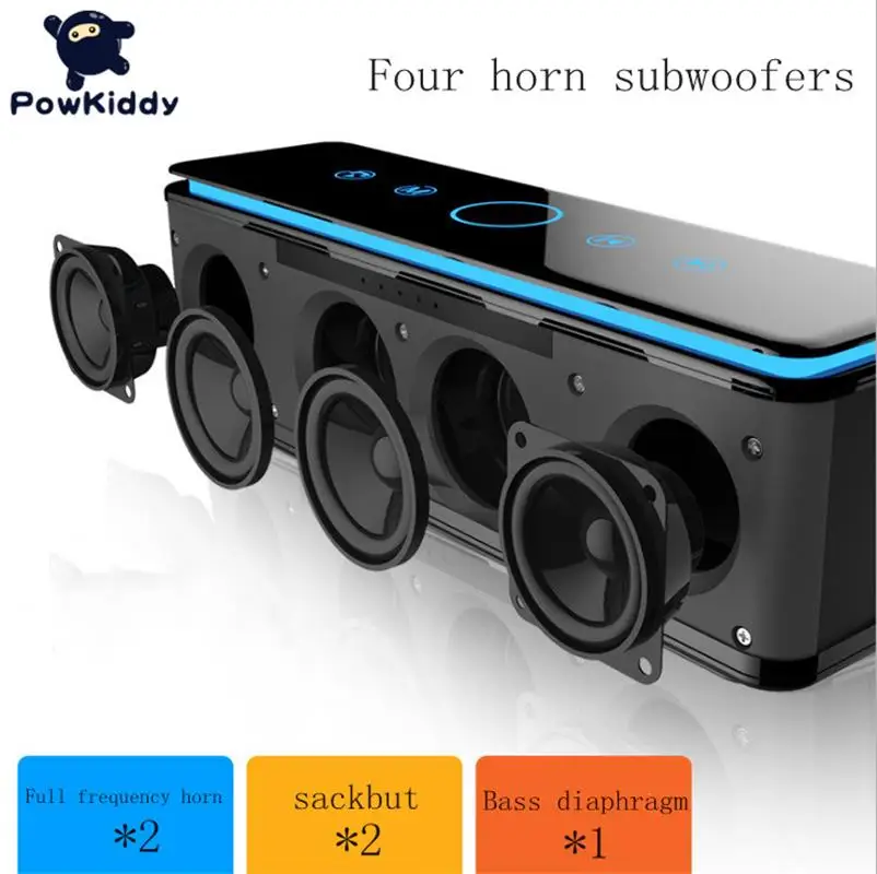 

POWKIDDY Home Audio Wireless Bluetooth Speaker Subwoofer Portable Small Speaker Outdoor Mobile Phone Wireless Audio S7 нађники