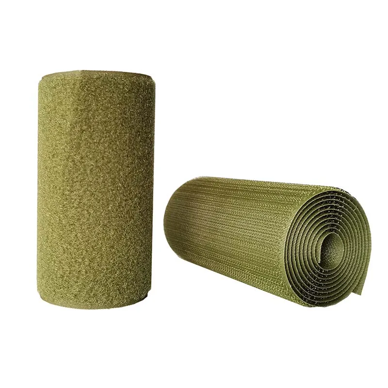 

2m*10cm Olive Green Nylon Velcros Fastener Tape No Adhesive Sewing Magic Loop Hook Sticker Strip Clothing Stick Tape Velcroing