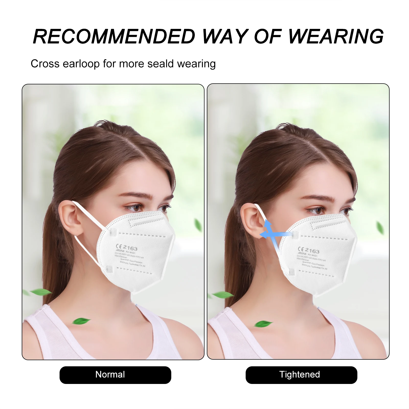 

FFP2 Protective Mask Anti-Bacterial Face Mask FFP2 Approved CE Mascarillas FFP2 Masks from 100 free shipping