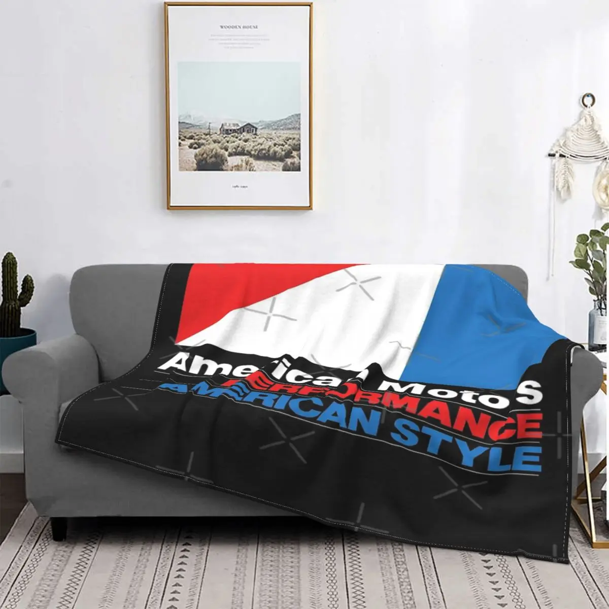 

Amc American Motors-Manta a cuadros para cama, cobertor Kawaii a cuadros, 1 manta