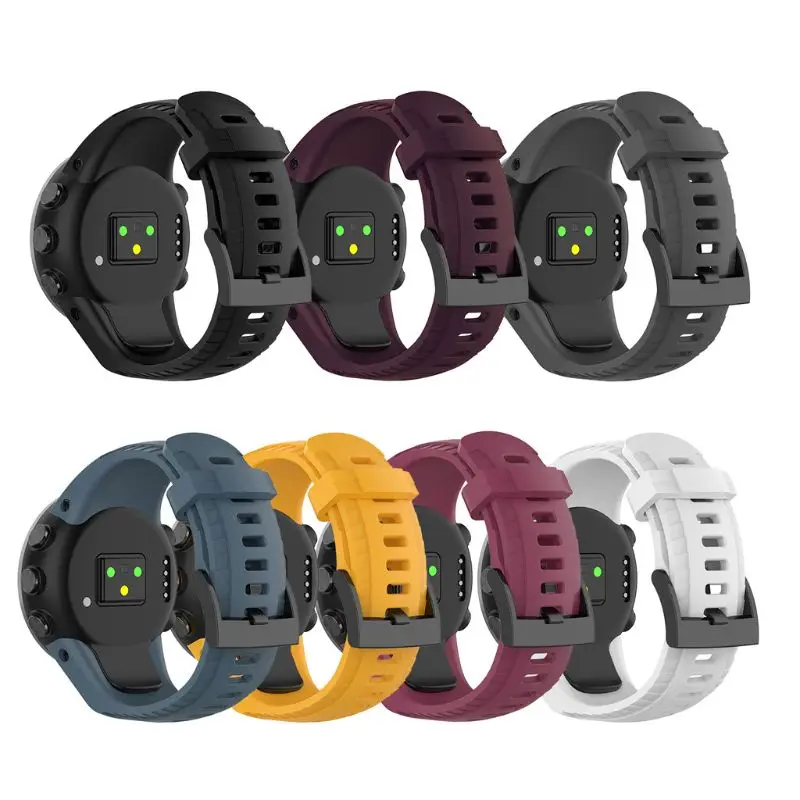 Часы с силиконовым ремешком фитнес ремень для Suunto 5 регулируемый