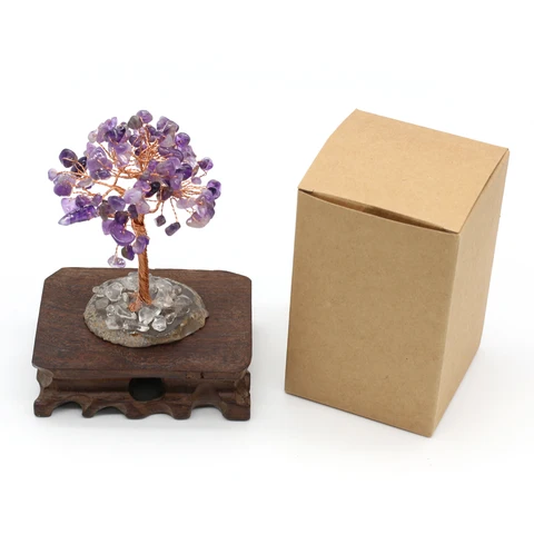 Дерево Жизни из Аметиста и Розового Кварца