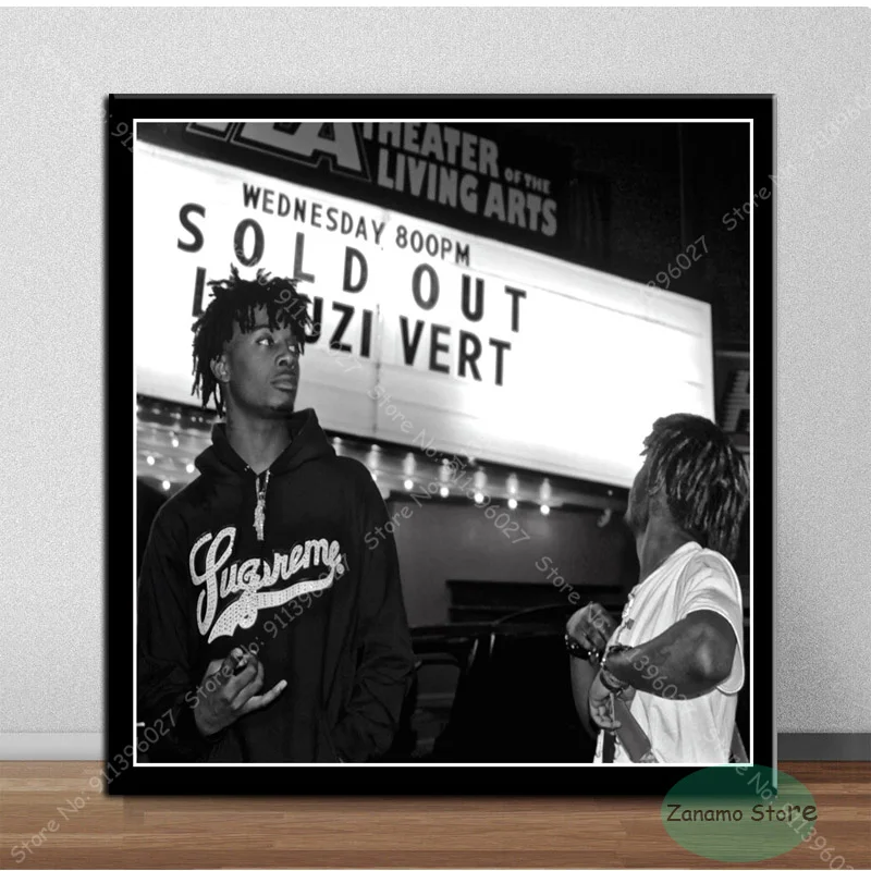 Альбом TZ56 Playboi Carti с изображением Красной музыки постер на холсте HD-печатью
