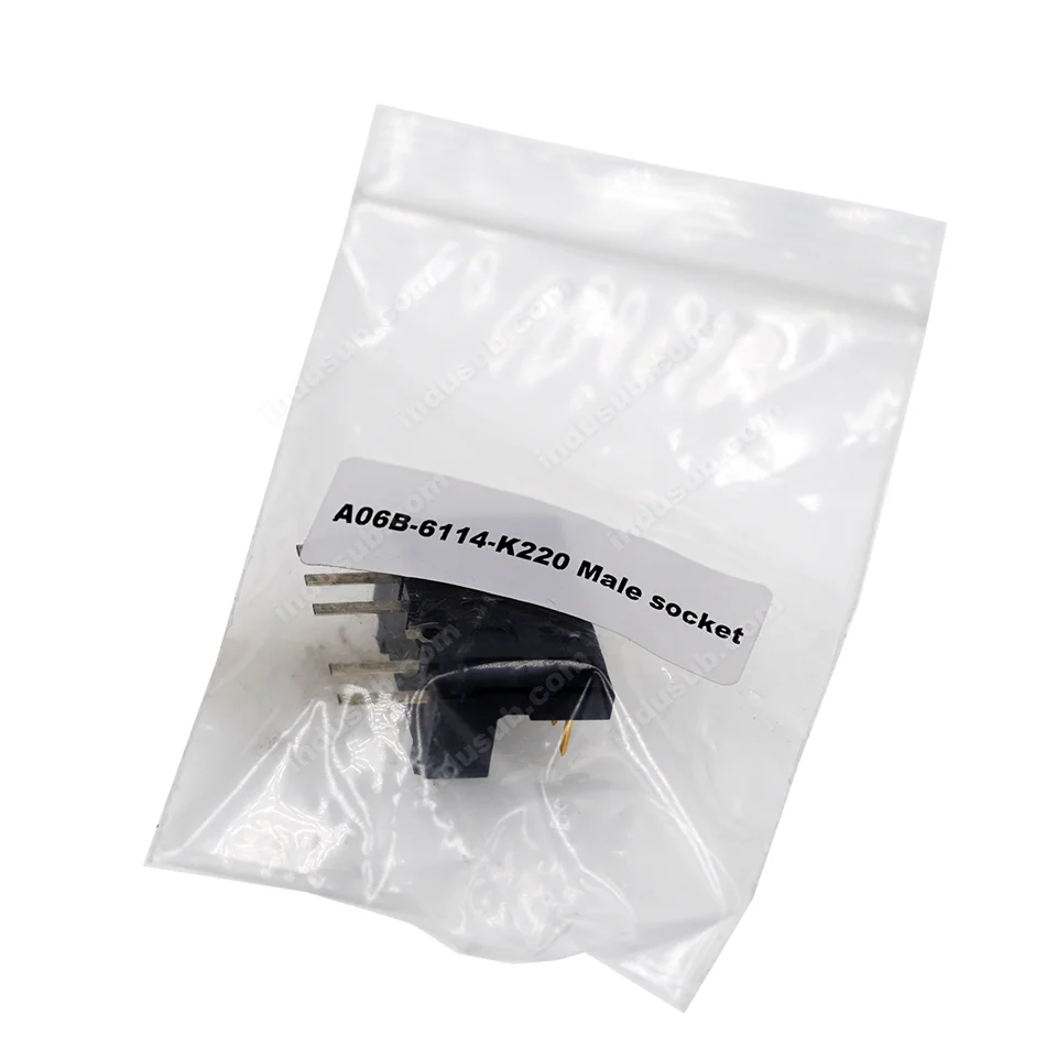 

A06B-6114-K220 Male socket Power plug Supporting 6P curved A06B-6114-K220#E