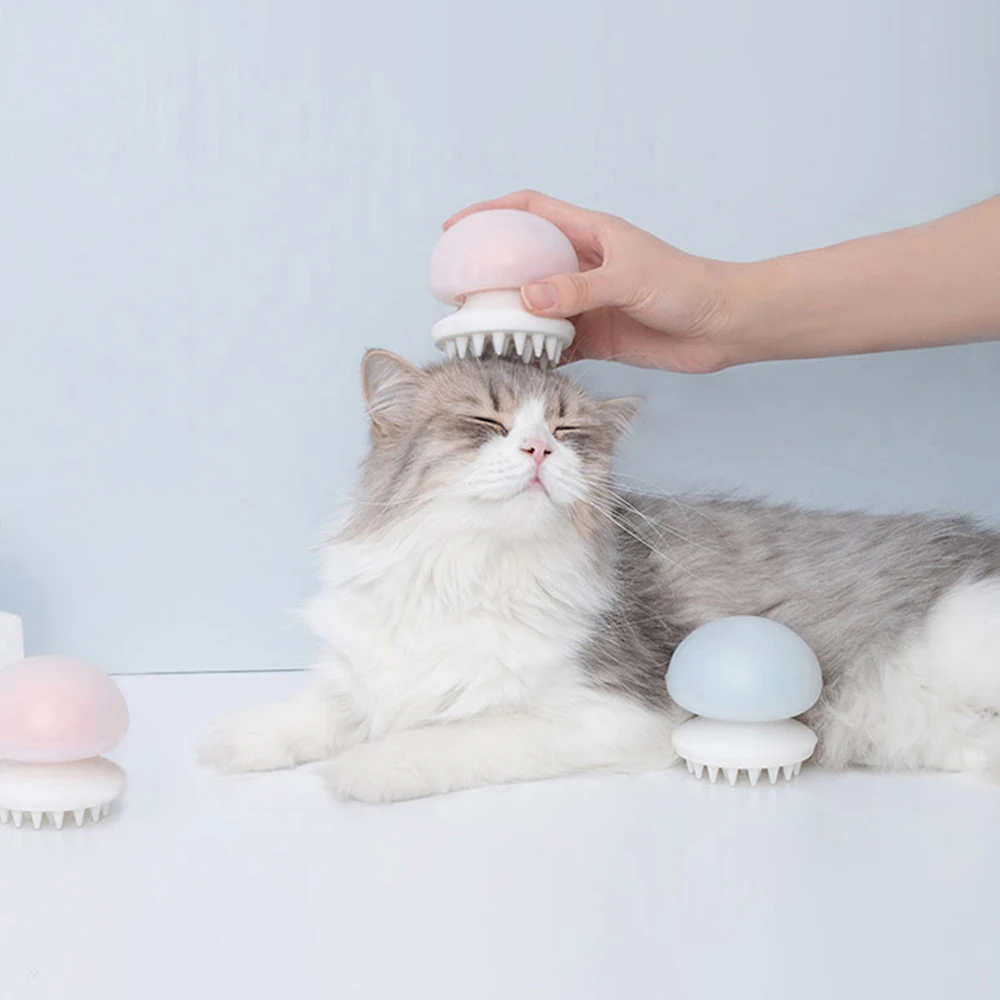 Массажер для Медузы Xiaomi Mijia Furrytail расческа питомцев с отрицательными ионами