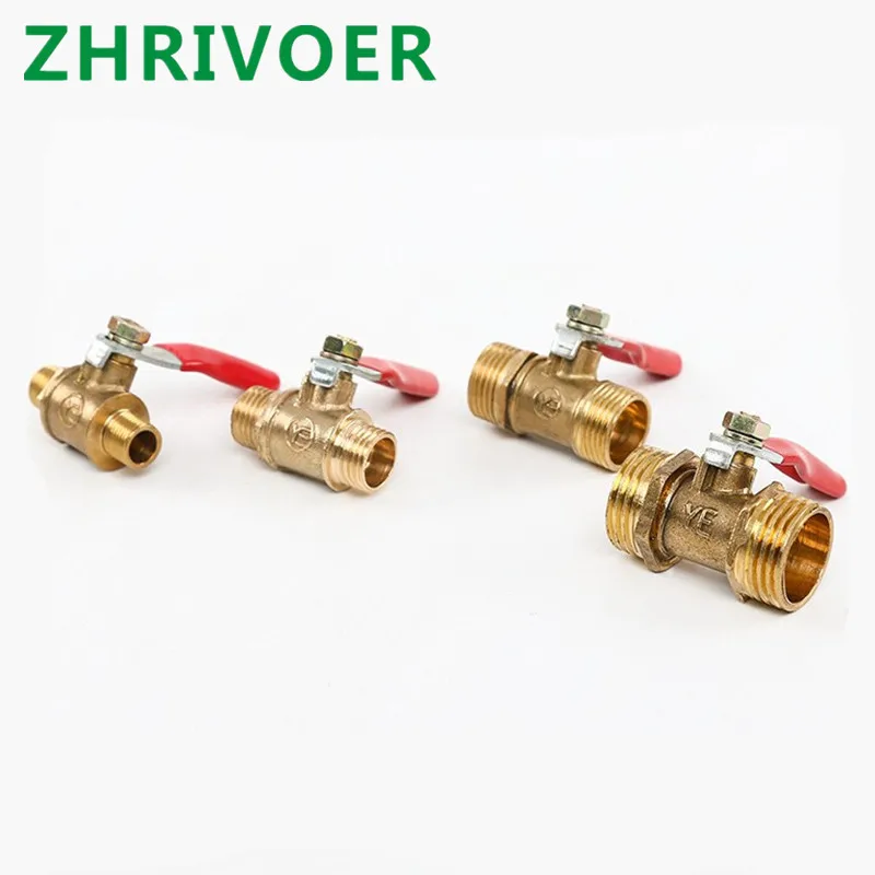 Наружная резьба шаровой кран из латуни Соединительная муфта Медь для труб
