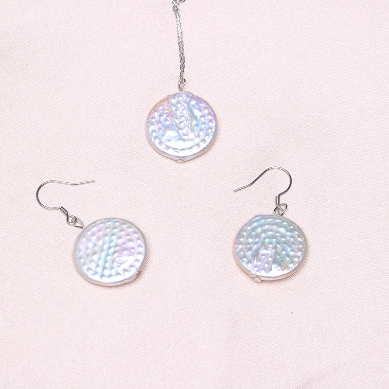 Baroqueonly наборы ювелирных изделий из пресной воды с жемчугом королевская монета 925