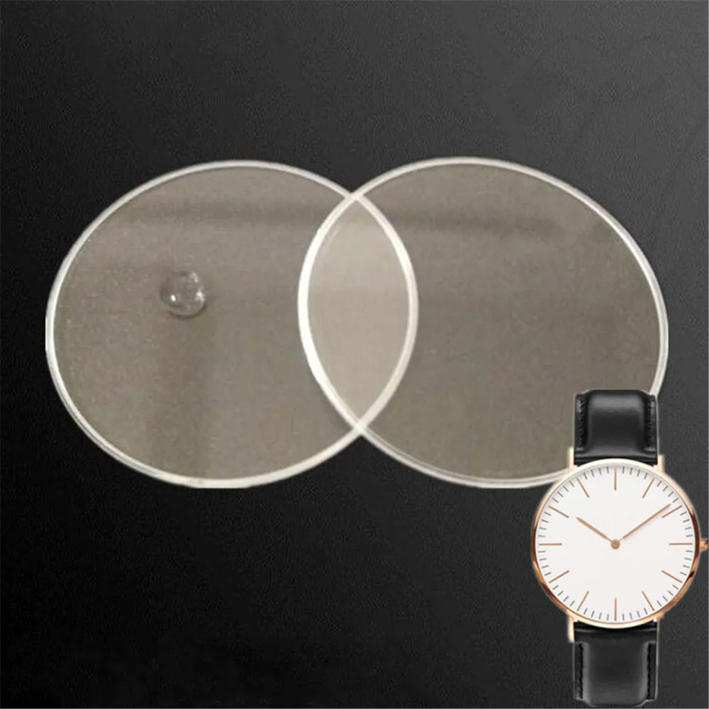 

1 Piece Clear Watch Glass Cover (Thickness 1mm) Round Crystal Glass Part Watch Repair Kit Size 15mm - 45mm