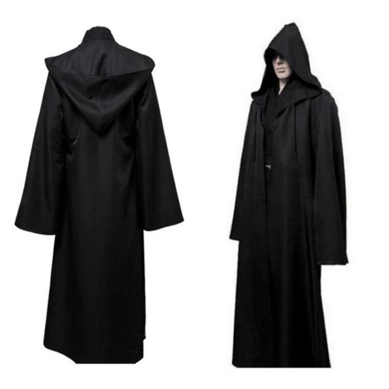 Мужской Мягкий банный халат джедай Звездные войны Халат с капюшоном плащ