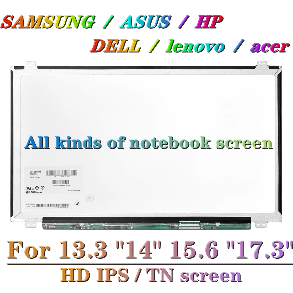 14 15 6 17 3 inch repair hp asus acer toshiba lenovo samsung 1080p laptop screen 15 6 17 3 led 30 40pin replacement 1920x1080 free global shipping