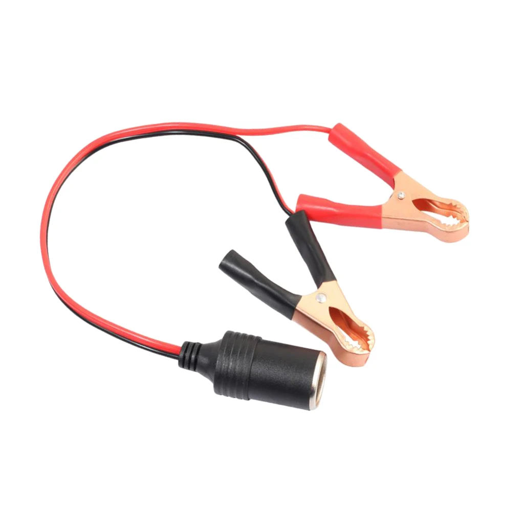 

14" Clip-On Car Lighter Power Socket Adapter W/ Clip Connector 12V