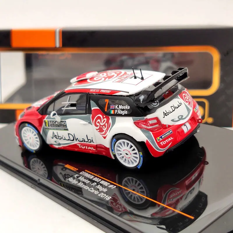 IXO 1/43 для Citroen DS3 WRC #7 Rallye Monte Carlo 2016 RAM627 Ограниченная серия литья под давлением
