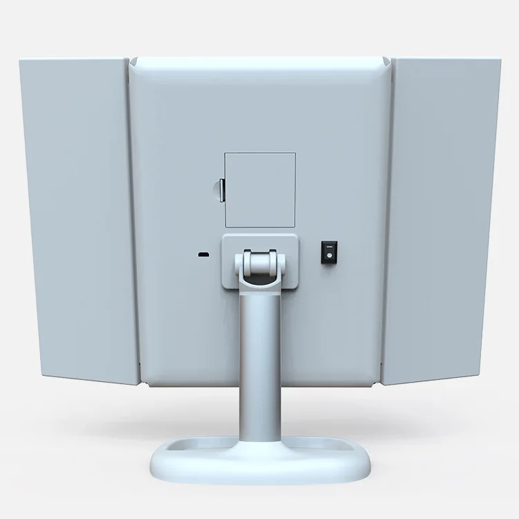 

Infrared Sensor LED Makeup Mirror Foldable 2/3/10x Magnifier 22 Vanity Light Magnifying Countertop Touch Screen Cosmetic Mirror