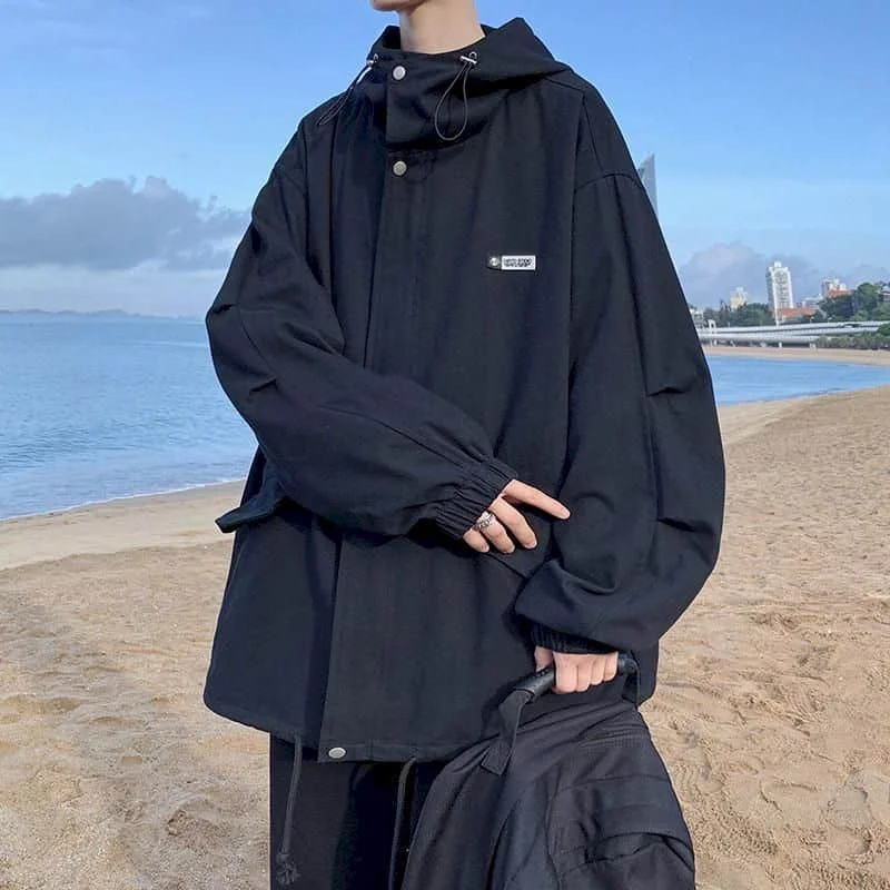 Куртка с капюшоном мужская женская демисезонная в гонконгском стиле | Мужская