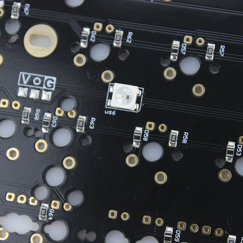 Xd60 Xd64 V2.0 PCB пользовательская механическая клавиатура комплект Underglow RGB GH60 60% программируемый Mx Alps Stem Spacebar Mini USB