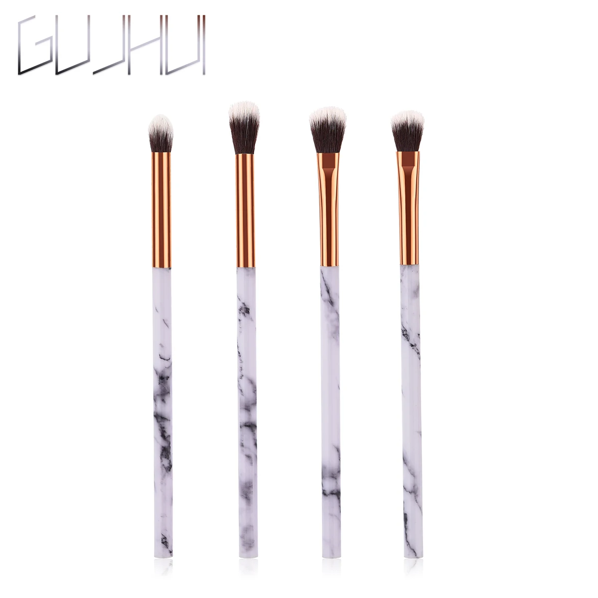 4 шт./компл. профессии Мрамор Косметические кисти для макияжа Румяна Make Up набор нейлоновых волосяных тени для век щетки многоцелевые Красота инструмент TSLM1