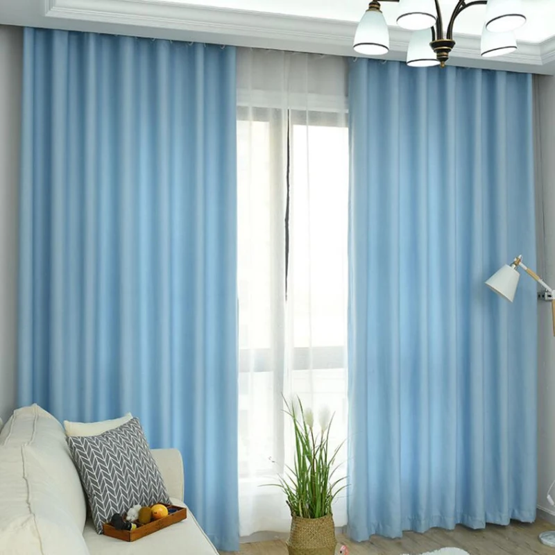 Кофейная Затемняющая занавеска на окно для спальни зеленая ткань с драпировкой