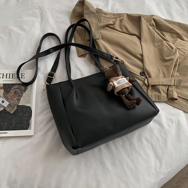 

2021 New Woman Handbag Large Capacity Shopping Bag Fashion High Quality Shoulder Bag Female PU Tote Bag Luxury Designer Handbags