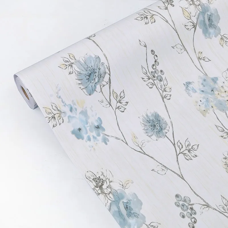 

LUCKYYJ Decor Floral Sticker Peel And Stick Self Adhesive Film Vinyl Removable Wallpaper For Kidroom Wall Papers Home Decoration