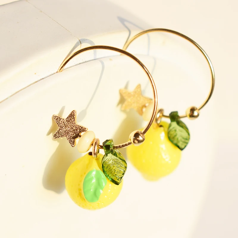 Timlee E211 летние новые оригинальные темпераментные фрукты клубники лимон звезда