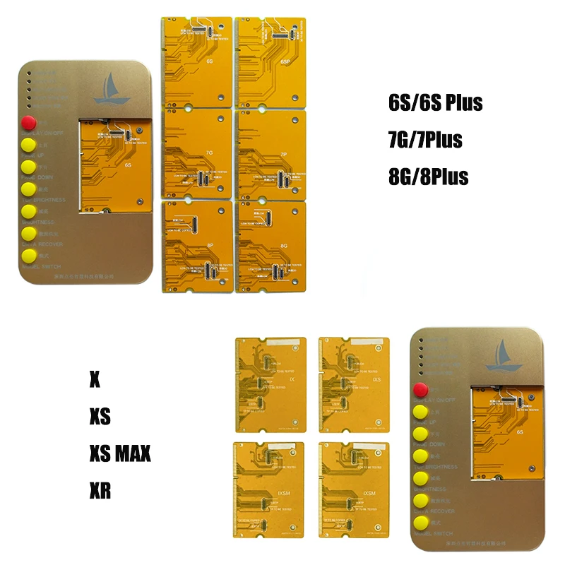 6s to XR full set Тестер для ЖК-экрана тестовая плата для iPhone MAX XS XR X Экран Дисплей 3D сенсорный датчик окружающего света цвет восстановление тест ing - Цвет: 6s to XR full set