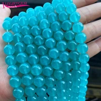 high quality natural tian he color jades stone smooth round loose spacer beads 6810mm diy jewelry accessories 38cm sk121