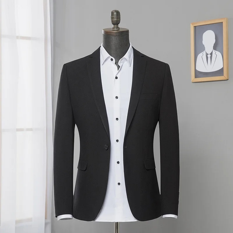 Куртка мужская демисезонная Модный молодежный однобортный Повседневный Блейзер