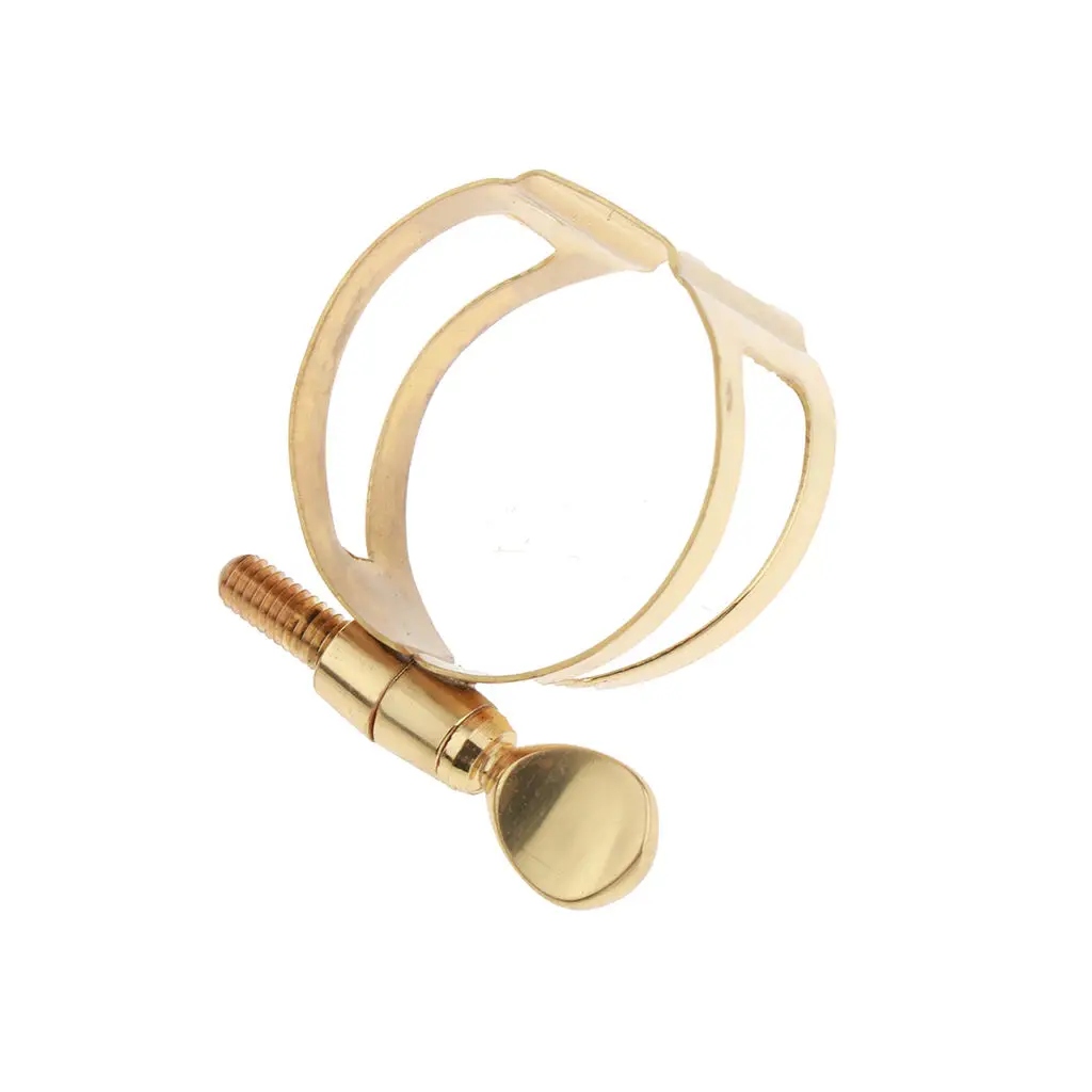 

Sax Mouthpiece Ligature Clip Brass Single Clamp Screw for Alto Saxophone