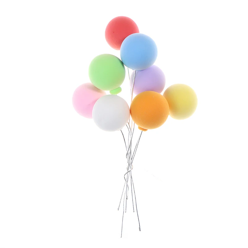 8 шт./компл. красочные 1/12 Масштаб Кукольный домик Миниатюрные Красочные воздушные