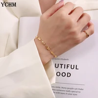 cut fish bracelet simple stainless steel charm bracelet for women girl jewelry wholesale bulk wealth prosperity bracelet