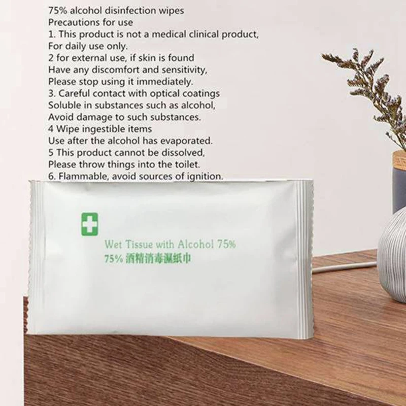 

200 Sheet 75% Alcohol Disinfectant Wipes Disposable Disinfection Cotton Wipes ,75% Soft Alcohol Wipes for Outdoor Indoor Sanitiz