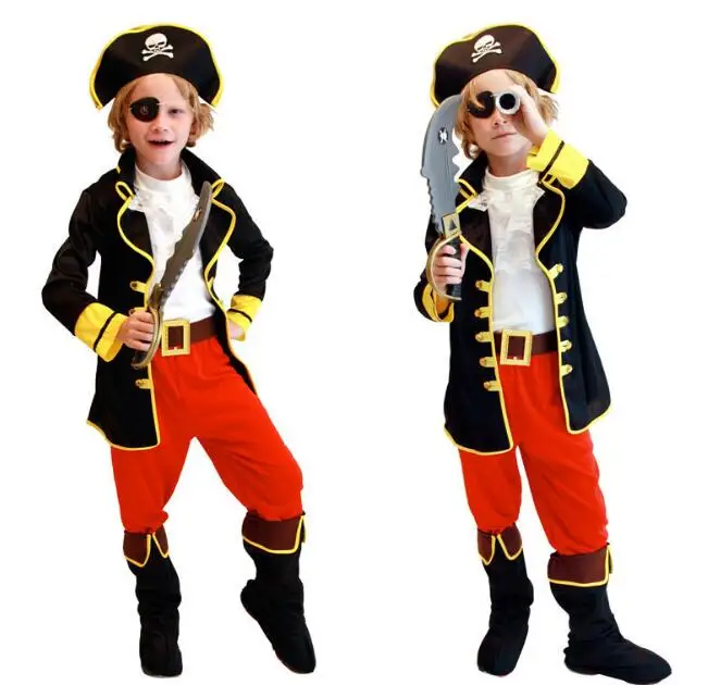 

Birthday Kids Boys Pirate Costume Cosplay Set For Children Halloween Christmas For Children Fancy Party Dress