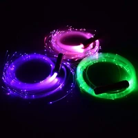 1 8m led fiber optic lights 360 degree colorful whip lights long lamp lifespan lighting rave dance party wedding hand rope light