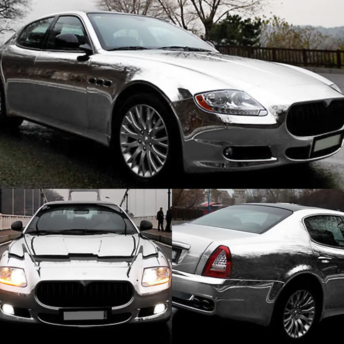 Наклейки для автомобиля Uxcell хромированные синие золотые серебряные красные без